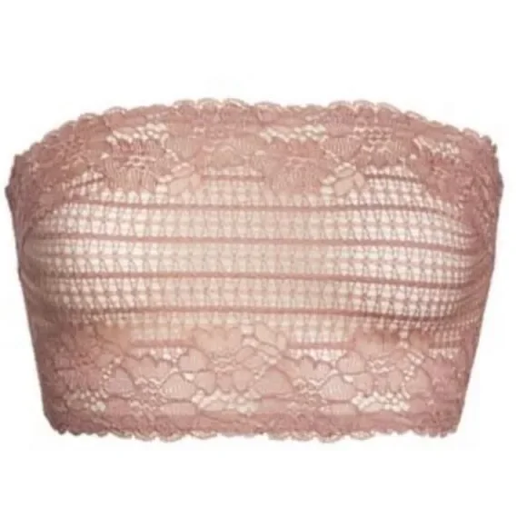 Free People Bra Camila Bandeau Vintage Rose M - Picture 4 of 6